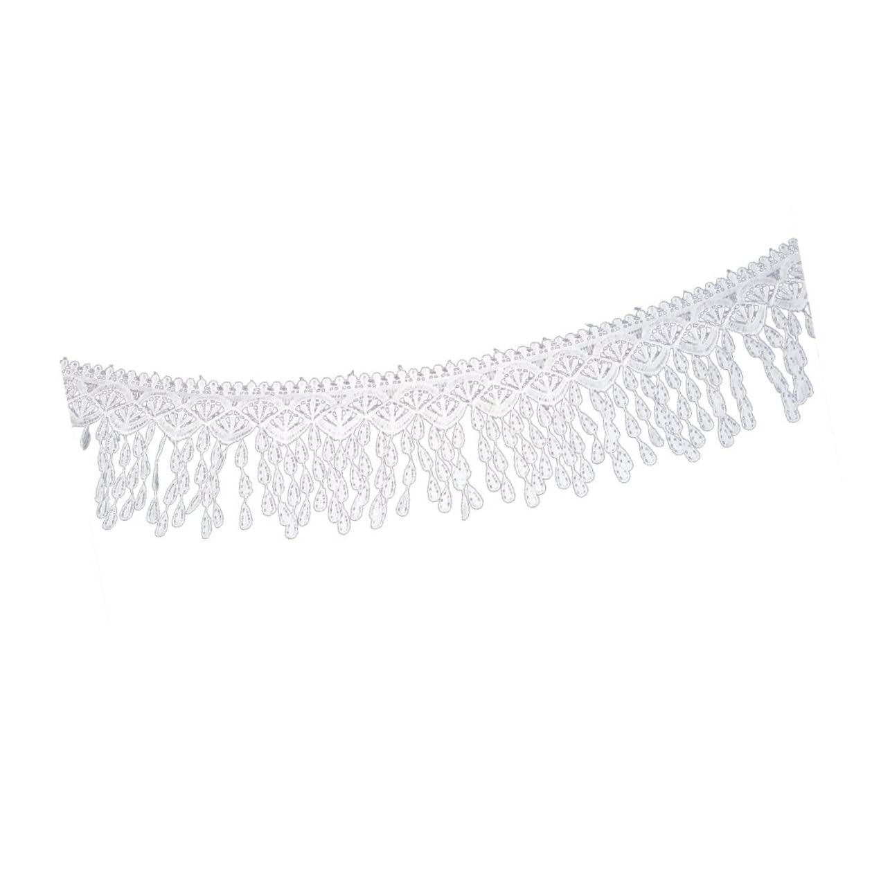 3piezas Ribete De Encaje Con Borlas Yardas Para Accesorios De Costura Ropa Manualidades y Decoración