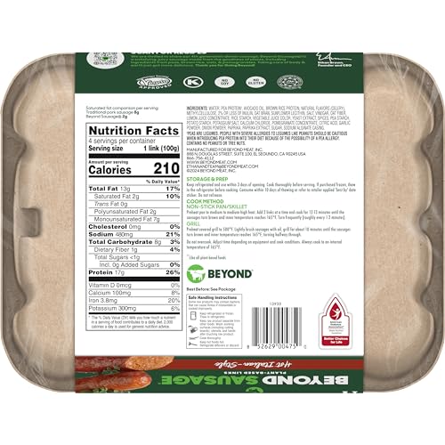 Beyond Meat 1S6 Sausage Plant-Based Dinner Links, Hot Italian 14 Oz thumb #1