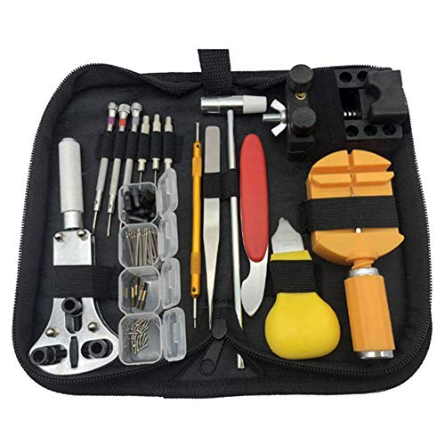 Watch Repair Tool Kit, Watch Band Link Tool Set, Watch Repair Tool Kit Case Opener Link Remover Spring Bar Tool with Carrying Case for Beginner, Multi-Piece Set,Hand Tool Sets