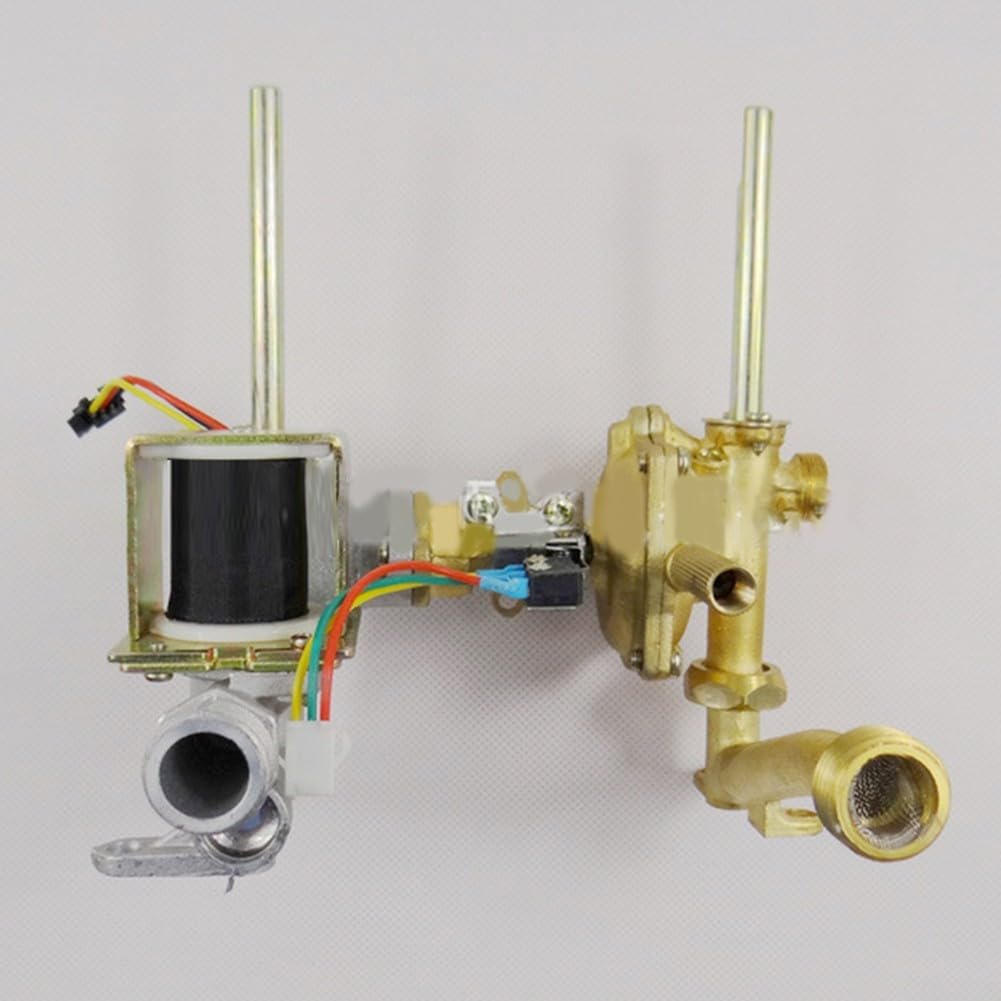 Válvula de montaje de calentador de agua de gas, válvula de enlace de agua y gas de cobre de 150 mm, montaje de piezas de calentador de agua de gas, adecuado para sistema de calentador de agua