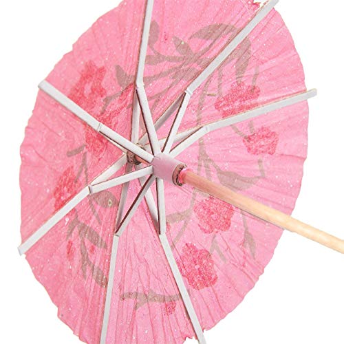ZARRS Cocktaildecoratie, papieren drankparasols, 50 stuks, drankparasols voor cocktails, tropische dranken, fruitetiket… - Image 5