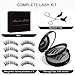 Magnetic Eyelashes with Applicator, 4-Pairs Natural Look Reusable False Lashes for Effortless Wearing, No Glue Needed & Comfortable All-Day Wear
