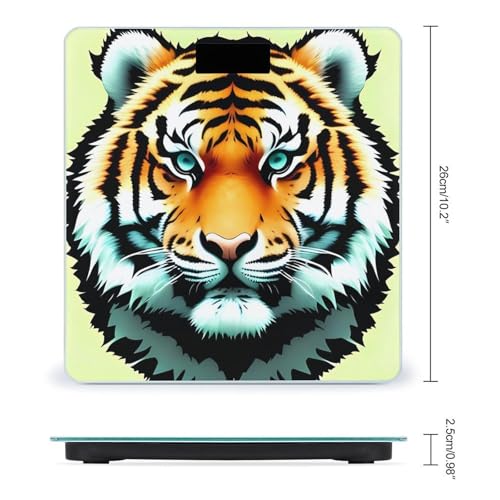 Báscula digital Little Fat Tiger Head 180 kg miniatura 2