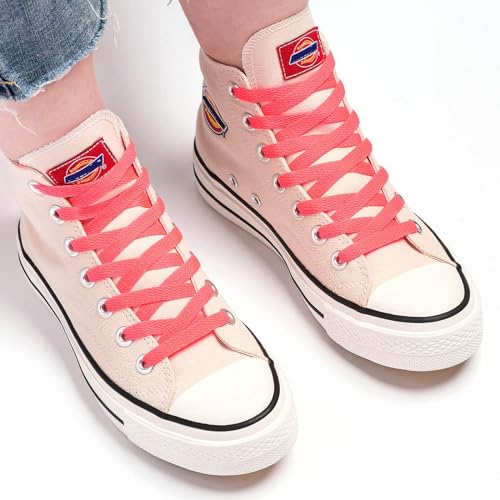 Image of Stepace [2 Pairs Flat Shoe Laces for Sneakers 30 inch-72 inch Length 26 Color Shoelaces