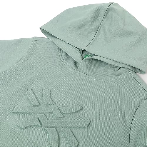 Image of United Colors of Benetton Regular Fit Hooded Neck Embossed Boy's Sweatshirt