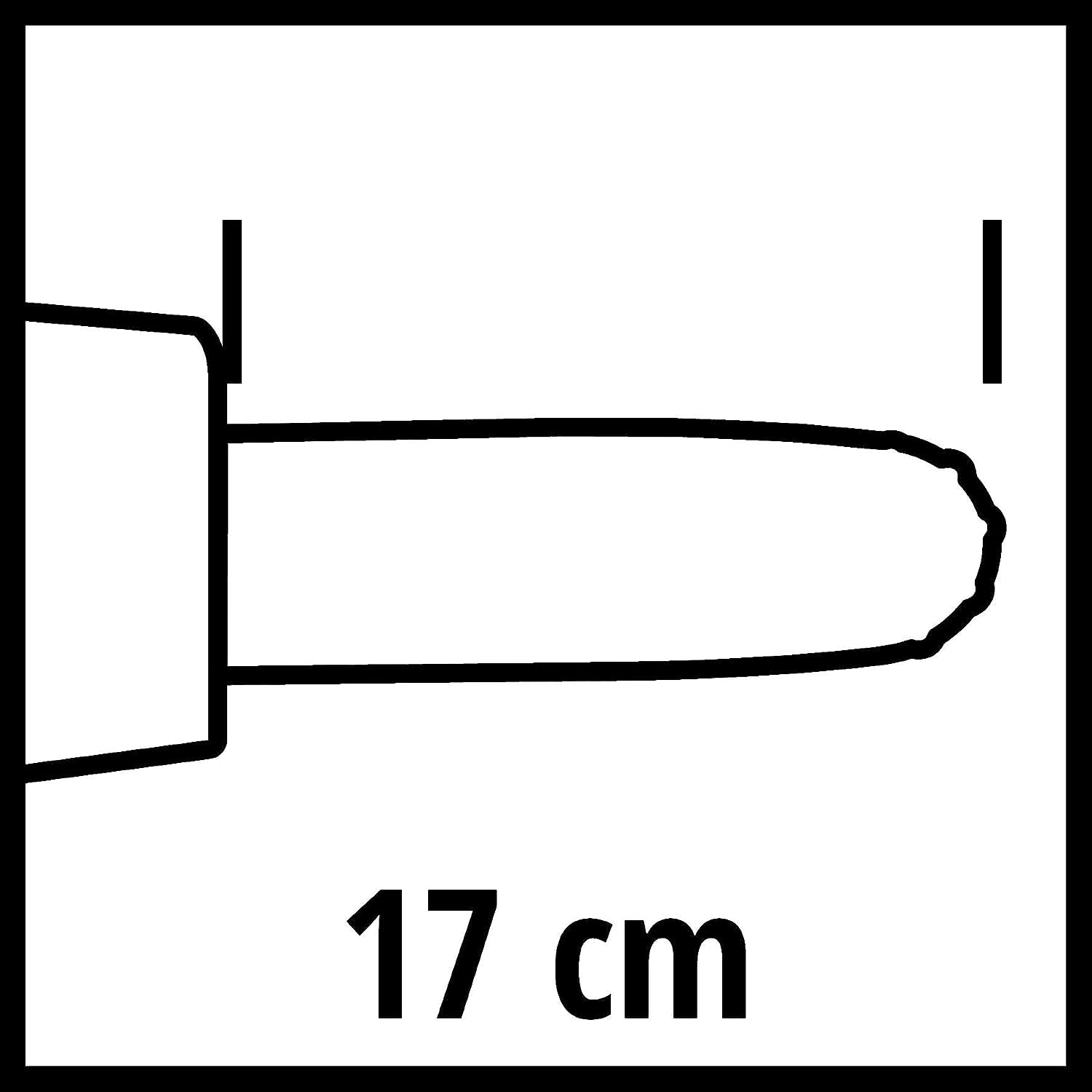 Original Einhell Hochentaster-Aufsatz (Hoch-Heckenscheren-Zubehör, passend für Akku-Teleskop-Heckenschere GE-HH 18/45 Li T, 17 cm Schnittlänge, autom. Kettenschmierung)