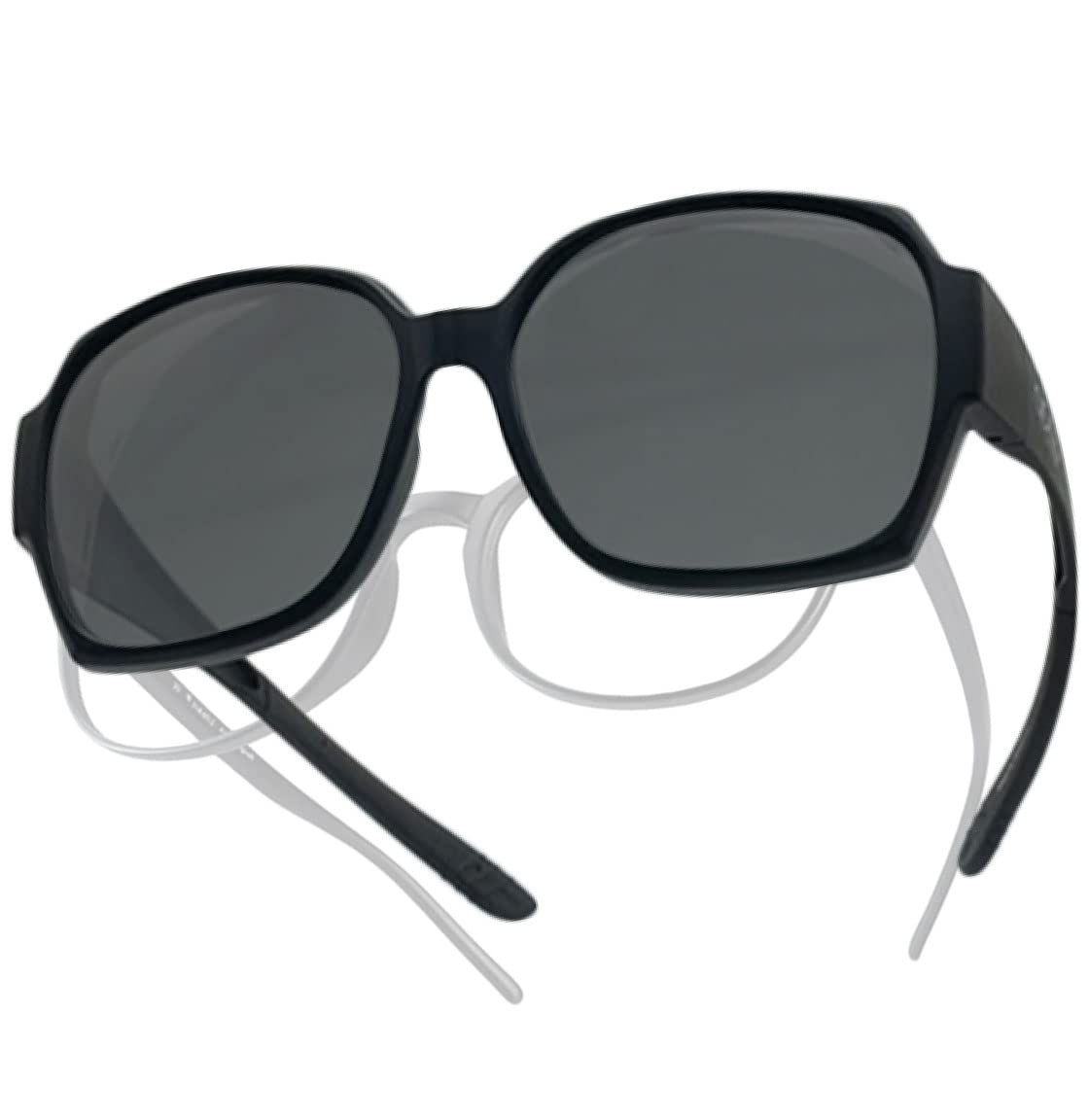 QOOL TIMES Living Out Your Polarized Fit Over Glasses XL Sunglasses Men Women Lightweight UV Protection Driving Outdoor