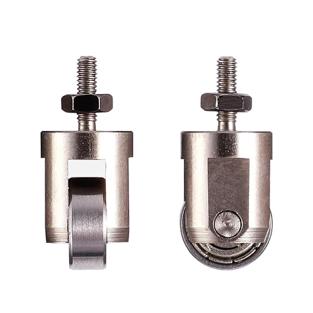 NUEAYMS Roller Contact Point for Dial Gauge 10mm Diameter Wheel M2.5 Thread Dial Gauge Accessories Stainless Steel Dial Metric Dial Contact Point Dial Holder 1/4 Dial