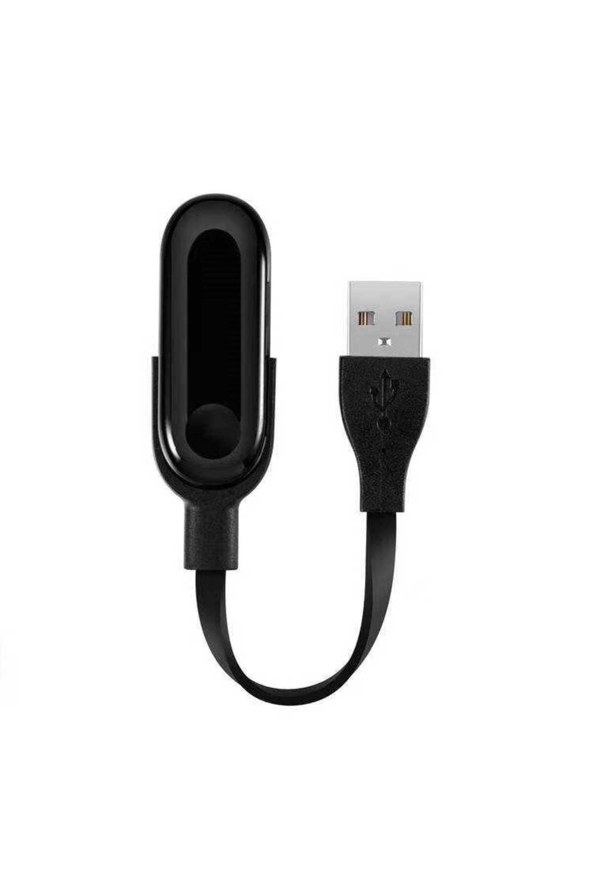 PSR aksesuar Siyah Siyah Xiaomi Mi Band 2 Usb Şarj Kablosu- ile uyumlu
