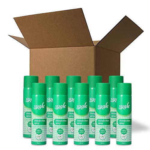 Sugle 75% AlcoholDisinfectant Spray Kills 99.9% of VirusGerms, 24 Bottles