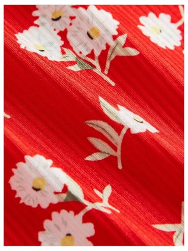 Image of Verdusa Women's Plus Size Floral Summer Dresses Boho Short Sundress Holiday Cami Flowy Dress