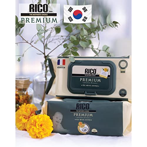 RICO Baby Ready to Flush, hecho en Corea, Toallitas Húmedas de Bebé Desechables