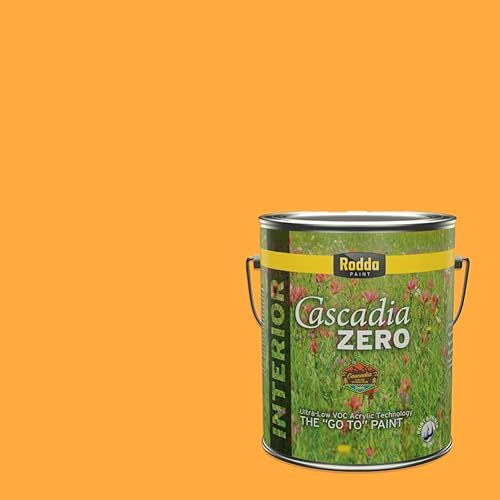 Vista 51 de Rodda Paint CASCADIA ZERO - Pintura satinada e imprimación para interiores en uno, cuarto de galón, Zambia