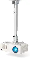Suporte Projetor Teto e Parede Articulado Premium Branco Ajustável Giratório para 15kg MTP-02D