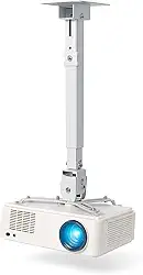 Suporte Projetor Teto e Parede Articulado Premium Branco Ajustável Giratório para 15kg MTP-02D