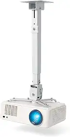Suporte Projetor Teto e Parede Articulado Premium Branco Ajustável Giratório para 15kg MTP-02D