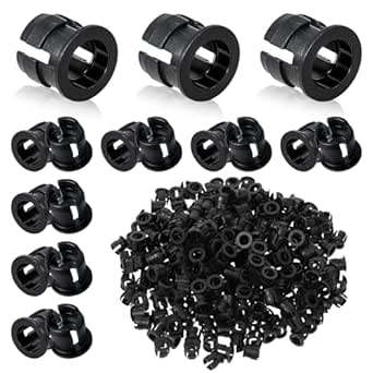 VISSQH Pack Of 160 Black LED Diode Lamp Holder, 5 Mm LED Plastic Clip Holder, LED Mounting Clip, LED Diode Socket, LED Light Emiting Diode Mounting Frame, Mounting Ring (Cylindrical - View #9