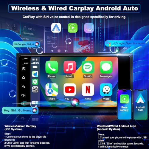 Image of 5GWiFi Upgrade Car Radio for Toyota Tundra 2003-2006, Highlander 2001-2007