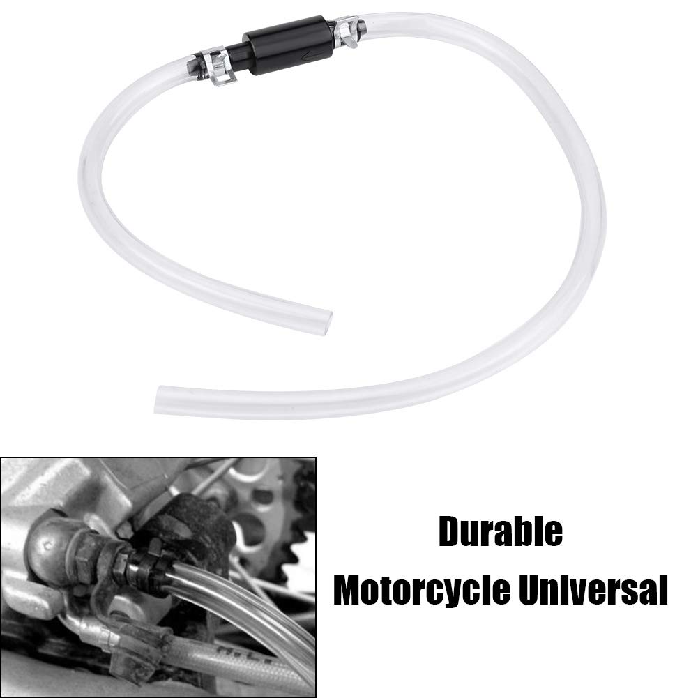 Tuyau De Purge Pour Frein Hydraulique - 50 Cm - Blanc - Caoutchouc Et Aluminium - Neuf