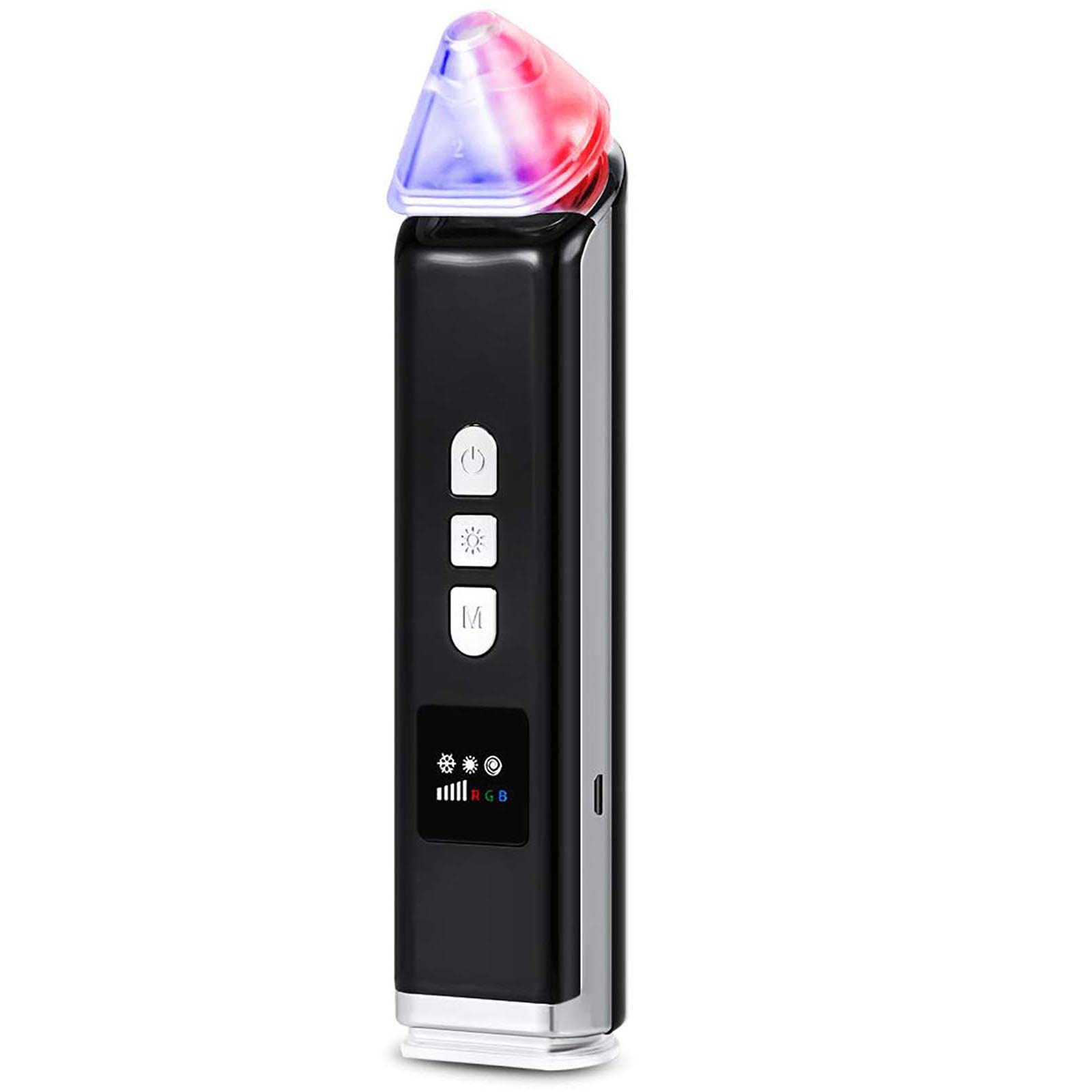 Aspirador de poros para eliminar puntos negros, herramienta de succión de puntos negros, kit extractor de acné eléctrico, herramienta extractora de puntos blancos, limpiador de poros faciales,