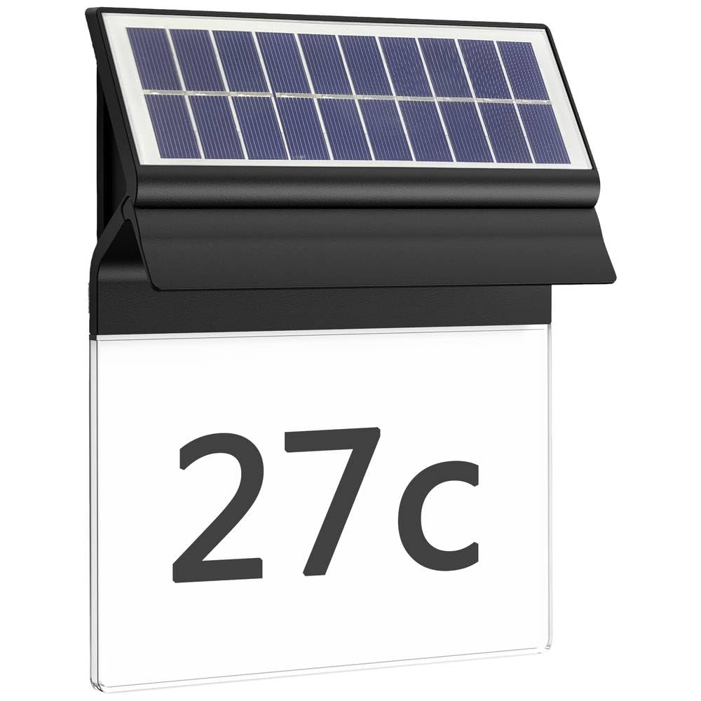 Philips Lighting Shroud Outdoor Solar wall Light, 2.3W, 2700K, Black, Frosted Glass, Motion Sensor, IP44 Weatherproof