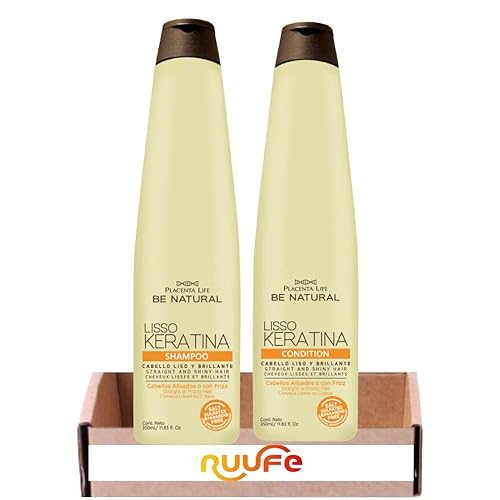 Miniatura 1 de Be Natural Lisso keratina Shampoo y Acondicionador (paquete de 2) Be Natural Champú Lisso Keratina Be Natural Acondicionador Lisso Keratina Be