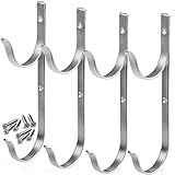 Swimming Pool Aluminum Pole Hanger Set, Nickel Gray, 2-Pack (4 Hooks), for Telescoping Poles, Leaf...