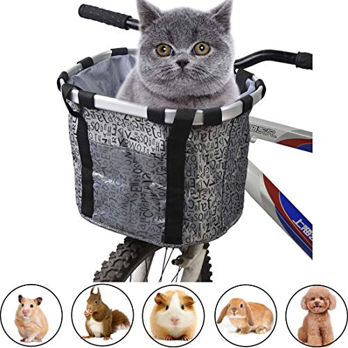 Pet Dog Travel Bike Basket 2-in-1 Dog Bicycle Carrier Cat Soft Sided Carrier Pet Easy Install Detachable Cycling Bag for… - Image 7