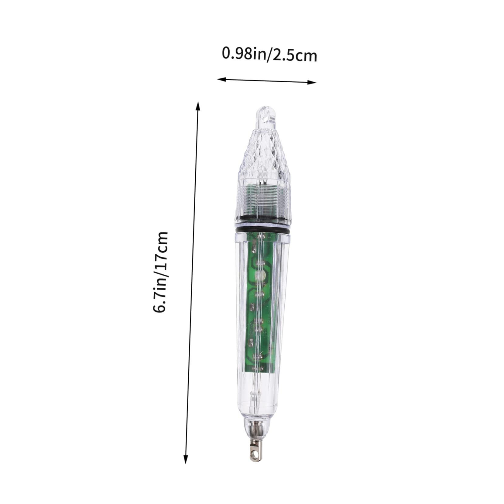 Parliky Fish Light 17cm Led Underwater Fishing Lamp White Bait Lure Lamp for Night