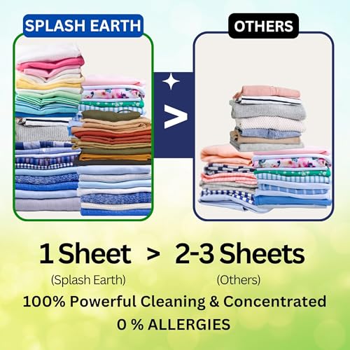 Travel Laundry Detergent Sheets Made in USA, Liquidless Washer Sheet, Eco Friendly Laundry Sheets Detergent, Hypoallergenic Non Toxic (FRESH SCENT-32 LOADS)