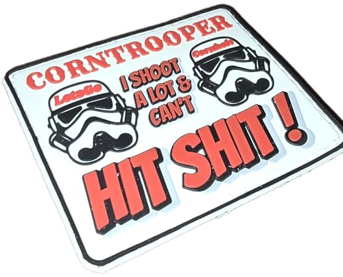Cornhole Patch Corntrooper Funny Bag Patches Backpack or zuca Perfect for Any Starwarsfan-Inspired Item with Moral Hook Backing
