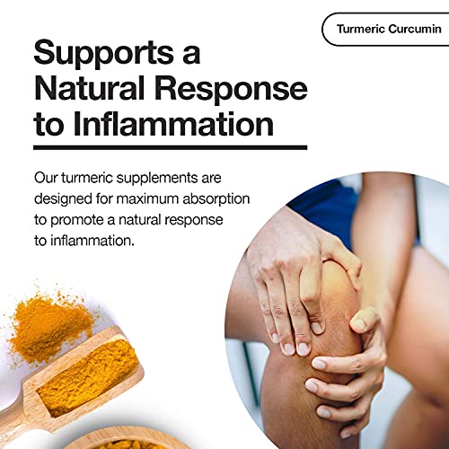 Turmeric Curcumin With Black Pepper Extract 1500Mg Highest Potency High Absorption Joint & Healthy Inflammatory Support With 95% Curcuminoids 120 Veggi Capsules (120 Count) #TOP2