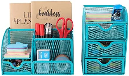 EasyPAG Office Mesh Desk Tidy 2 Piece Organiser