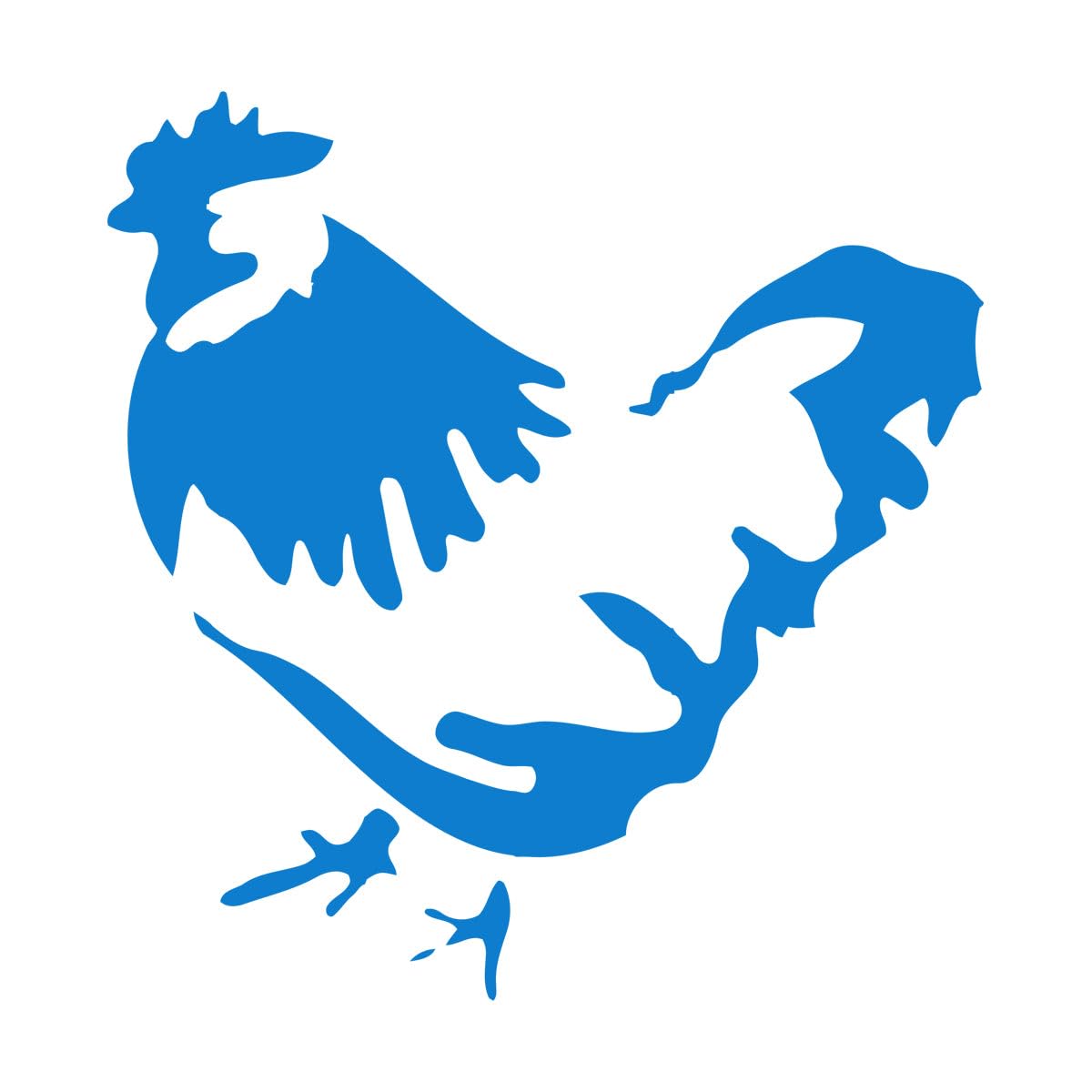 Wall Decal Rooster Removable Kitchen Idea Poster Vinyl Wall Art Sticker Farm Decoration Home Decor Living Room Kids Nursery Small - 40x42cm — image 1