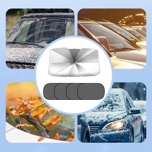 Cubierta parasol para parabrisas de coche protector solar plegable total 3