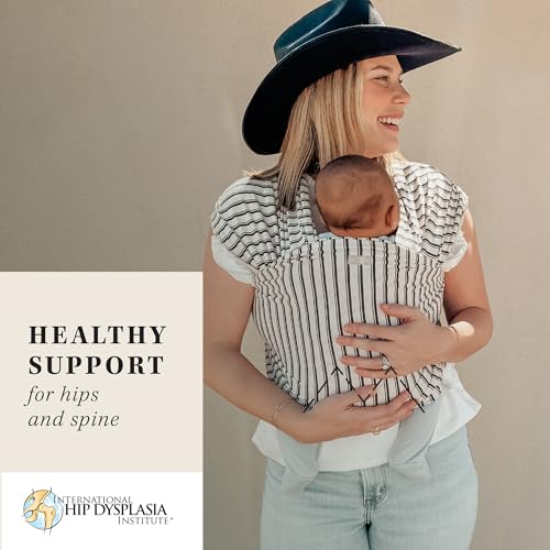 Image of Moby Baby Wrap Carrier Classic for Newborns to Toddlers (8-33lbs), Infant Sling Carrier, Lightweight & Hands Free Design, Adjustable for All Body Types (Heirloom Stripe)