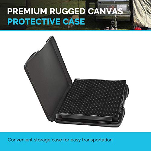 Renogy 200W 12V Portable Solar Panels Suitcase with Waterproof 20A Charge Controller, Foldable 200 Watt Solar Panel W/ Adjustable Kickstand, Solar Charger for Power Station, RV, Camping, SUV, Off Grid - Image 4