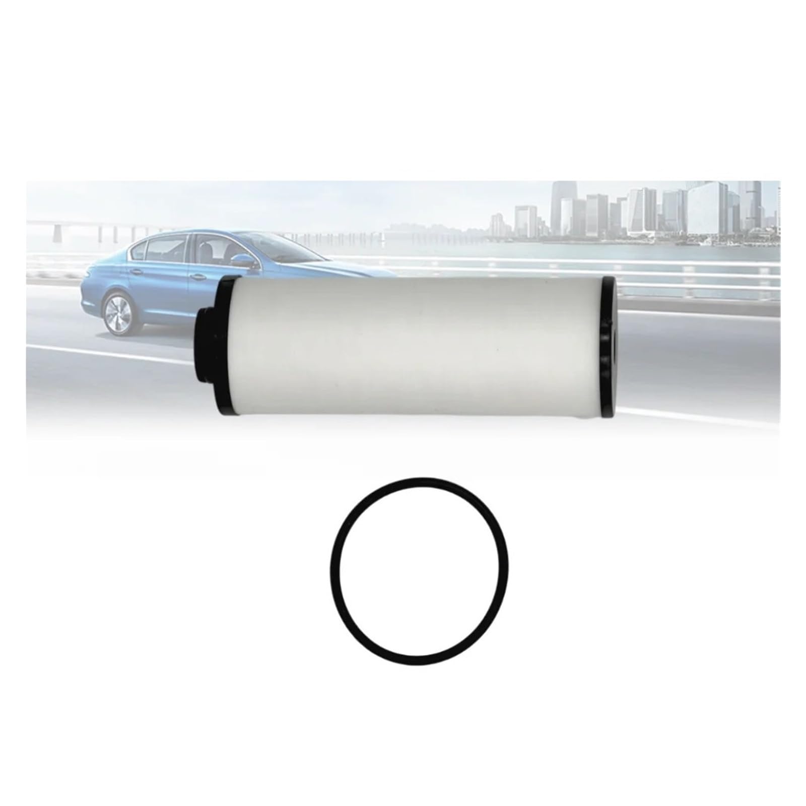 filtro de aceite del motor Ajuste para Audi 0B5 DL501 filtro de aceite de transmisión automática caja de cambios junta de cacerola de aceite 0B5321371E 0B5325429E 0B5325330A(2Pcs Filter)