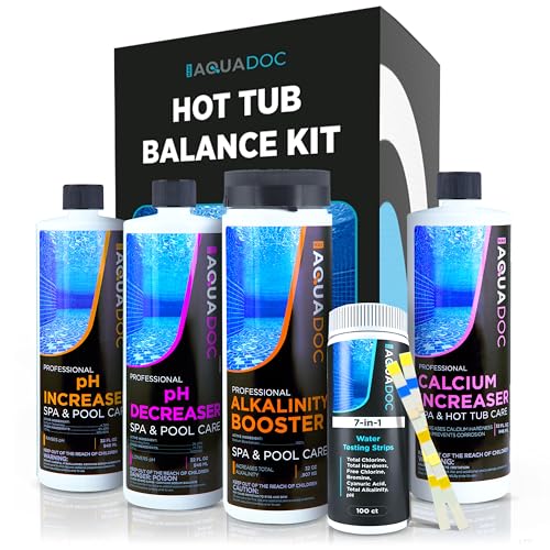 AquaDoc Hot Tub Water Balance Kit with pH Increaser, pH...