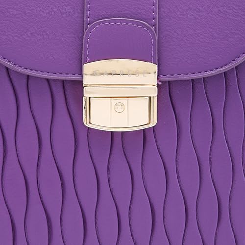 Image of Caprese Shelbee Casual Backpack, Medium | Quilted Backpack for Women with Buckle Lock, Adjustable Shoulder Strap & Back Zip Closure | For Everyday Outings, College and Travel