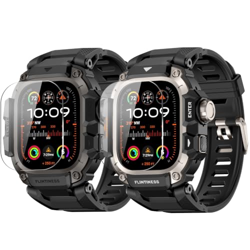 OROBAY Band with Case Compatible with Apple Watch Ultra 3/2/1 Bands 49mm