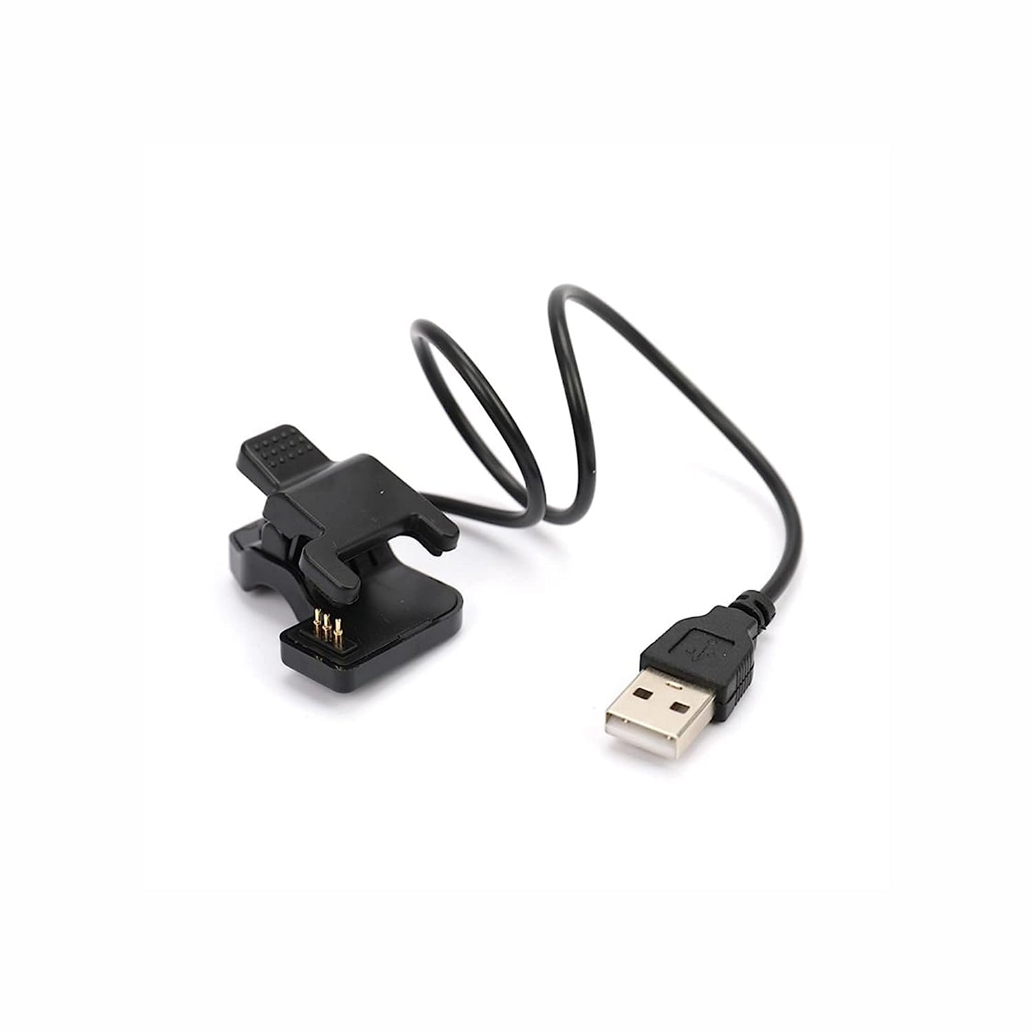 SEVAM TW64, MG68 Smart Watch Charging Cable, Universal USB Charger Clip 3 Pins 6mm for MG64 68 Smart Band Charger (3 Pins 6mm)(Black)