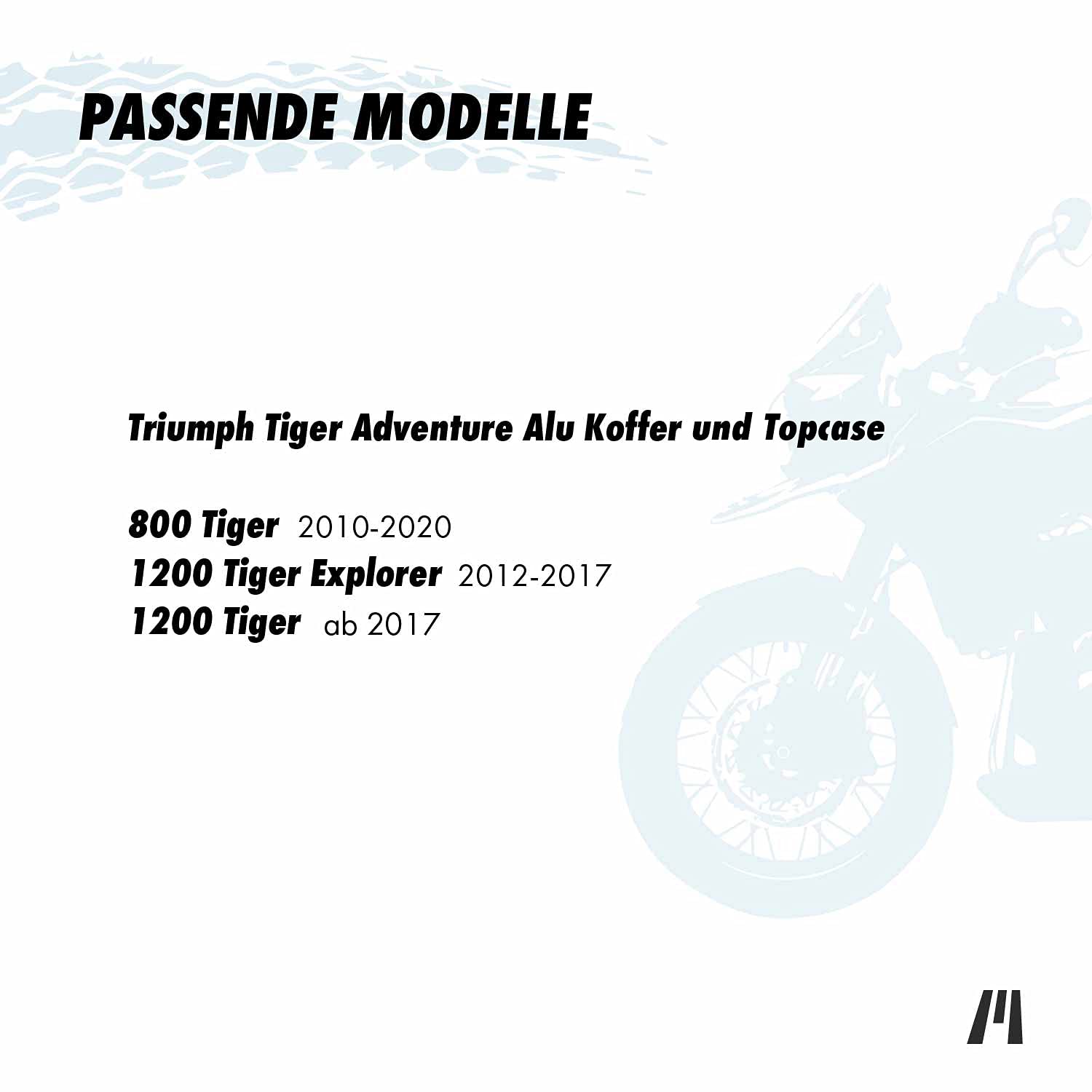 Kieszenie wewnętrzne do motocykla Triumph Tiger, aluminiowej walizki i górnej walizki, 3-częściowe