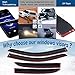 LQQDP Set of 4 Window Rain Guard Compatible with 2003 2004 2005 2006 2007 Accord 4-Door Sedan Front+Rear JDM Smoke Sun/Rain Guard Outside Mount Tape-On Acrylic Window Visors