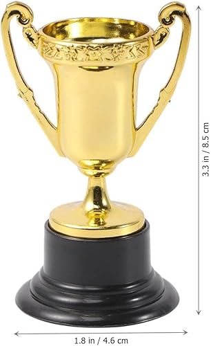 اكواب جوائز للاطفال من بوليفيا، 20 قطعة من الجوائز البلاستيكية بلمسة نهائية ذهبية، اكواب جوائز تحفيزية للاطفال لمكافآت الفصل الدراسي وكؤوس المسابقات للاحداث المدرسية والالعاب الرياضية وهدايا الحفلات