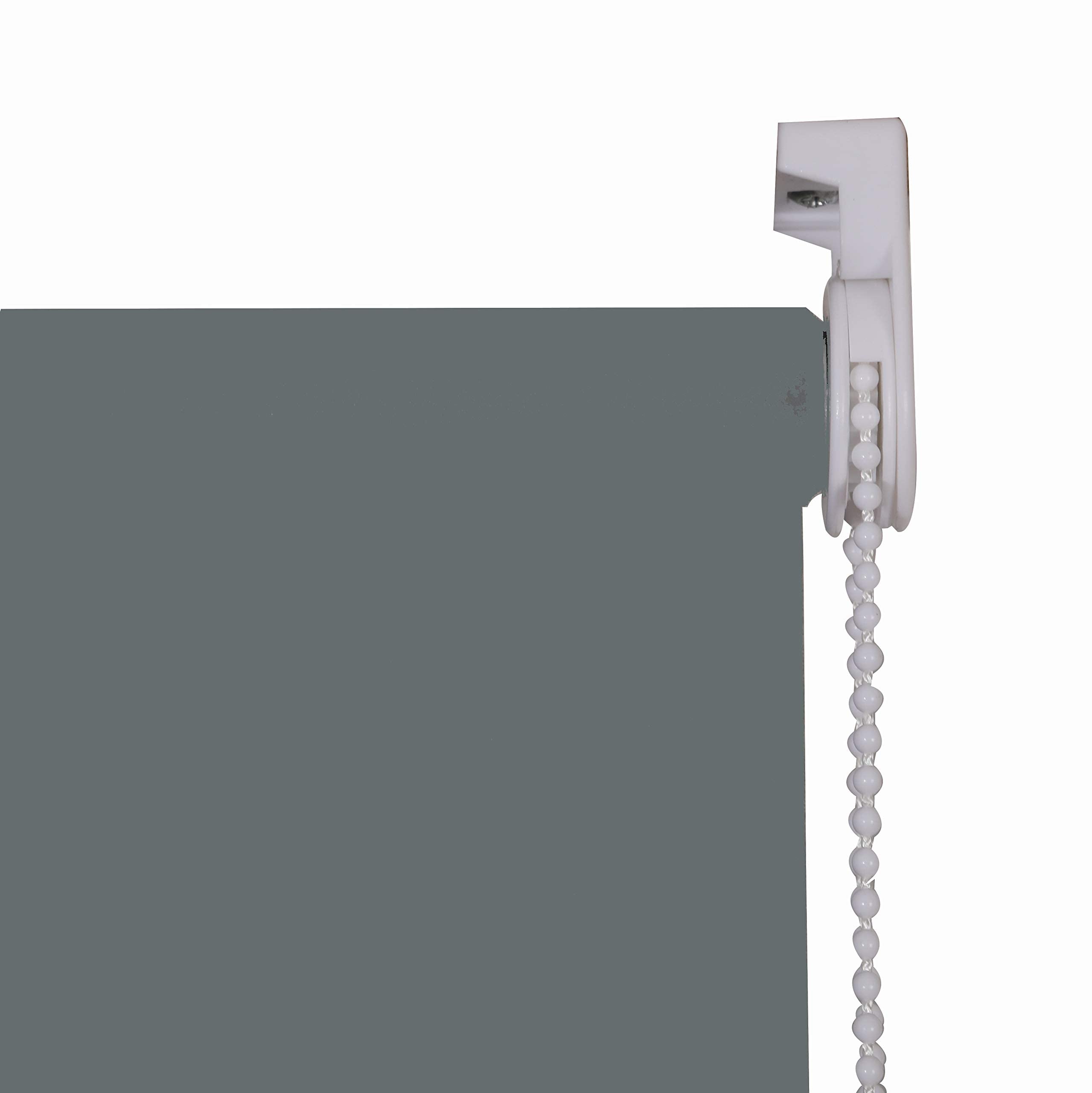 Home In Style 4U Roller blinds Thermal Blackout Roller blind - Trimmable UV Protection Child Safe Home Office Window Blinds Easy Fit Room Darkening shades Grey Blind 150cm wide x 165cm drop