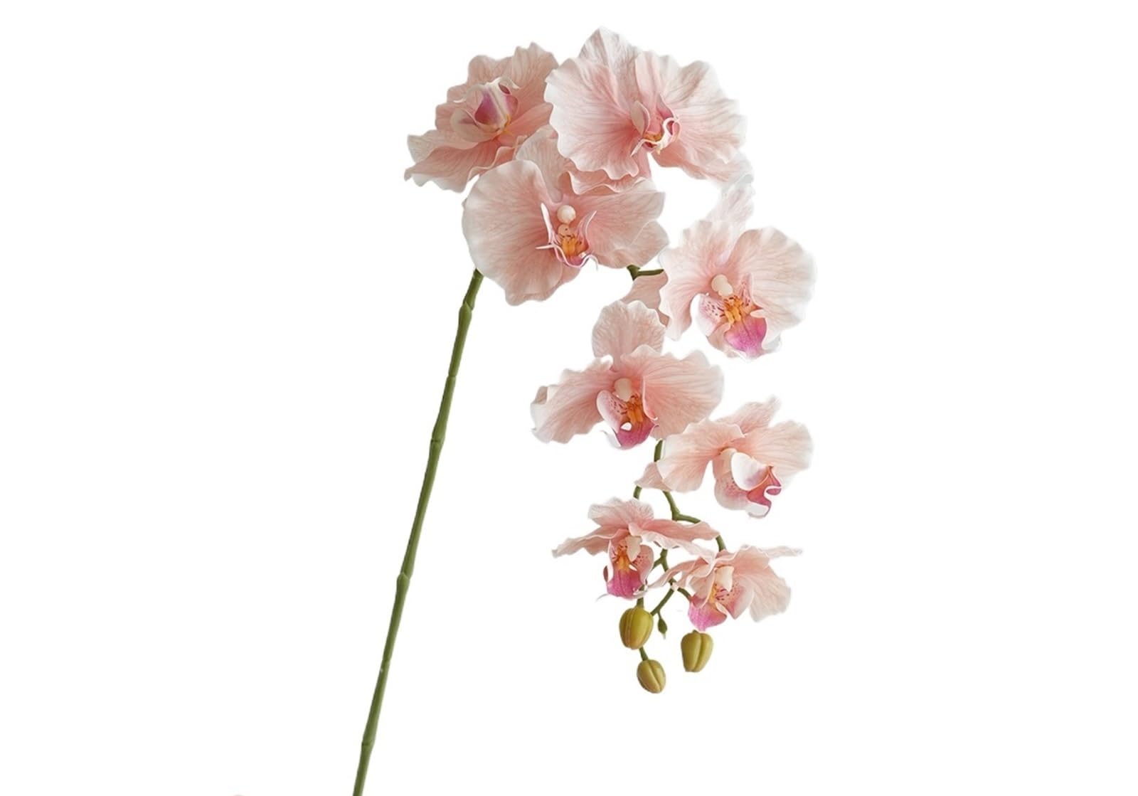 Artificial Phalaenopsis Orchid Flowers, 9 Heads Realistic Orchid Stems - 98cm Long Wedding & Home Decor, Indoor Orchid(Color8)