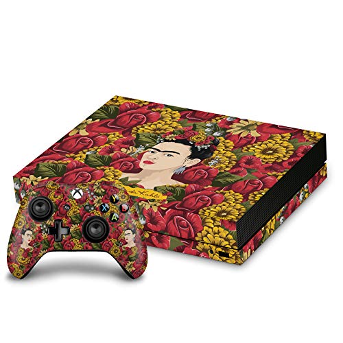 Sticker Xbox One X floral Frida Kahlo pour personnaliser votre salon de gamer