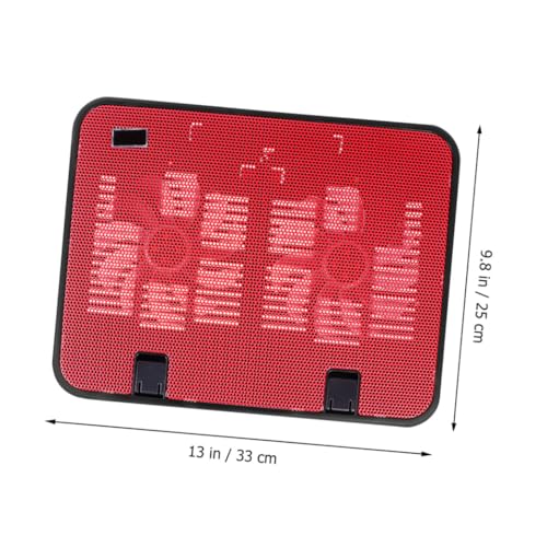 Base de enfriamiento para laptop con dos ventiladores USB silenciosos miniatura 2