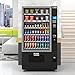 KoolMore KM-VMR-40-BR Snack Vending Machine, Bill Acceptor and Credit Card Reader in Black, 60 Slots/Refrigerated